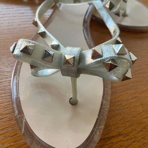Valentino Garavani Metallic Sandals with Studs